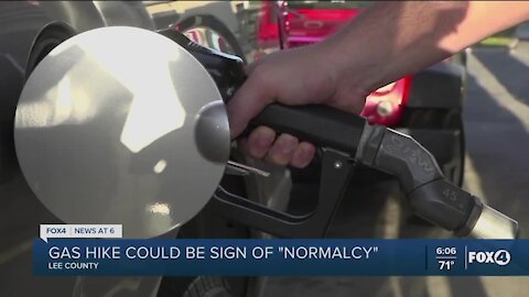 Rising gas prices: sign of economy rebounding