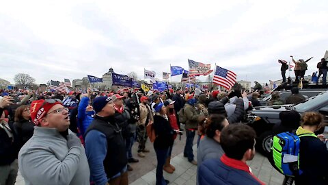 Singing the national anthem on 1-6
