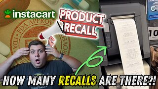 Instacart Shopper EXPOSED Receipt of Recalls over 5ft LONG!! Should We Be Concerned?!