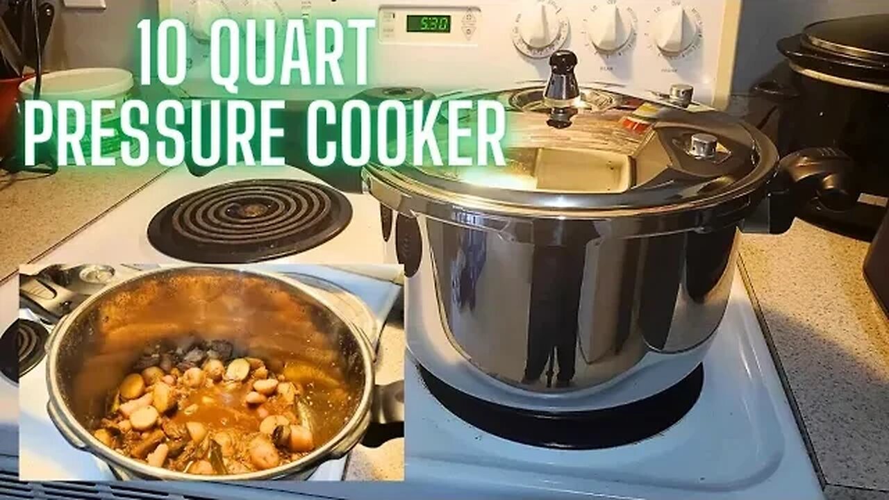 Venison Stew in a 10.56 qrt Pressure Cooker