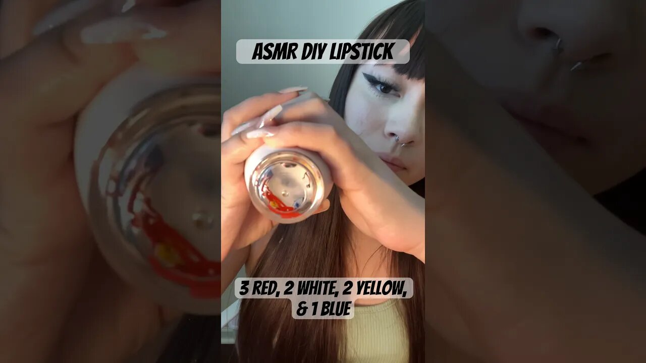 ASMR What Color Will It Make? DIY Lipstick #asmr #makeup #relax #tingles #whispering