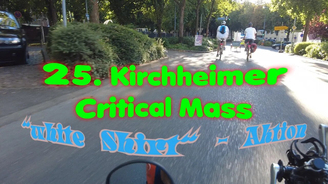 25. Kirchheimer Critical Mass 👕 “white Shirt”-Aktion