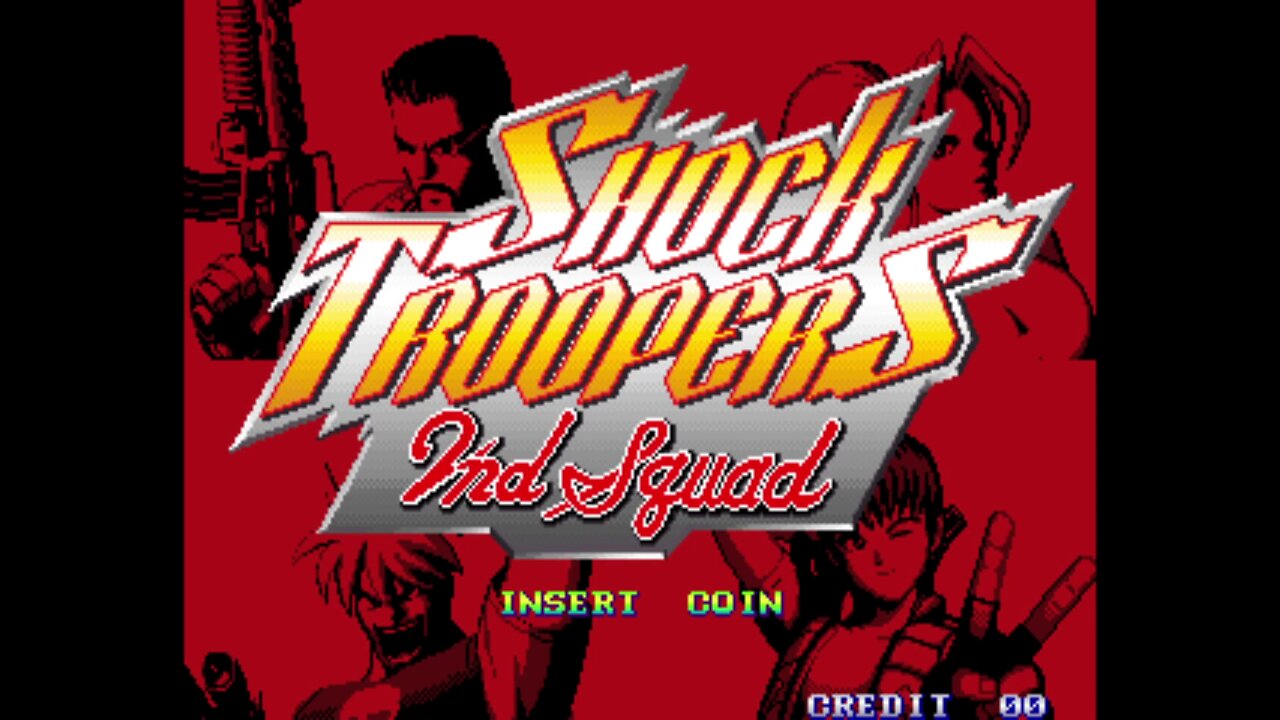 Shock Troopers 2nd Squad Arcade Game, Saurus 1998, longplay