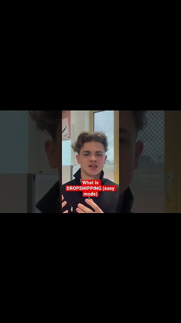 What is DROPSHIPPING (Easy mode) - watch the full video on my channel!