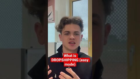 What is DROPSHIPPING (Easy mode) - watch the full video on my channel!