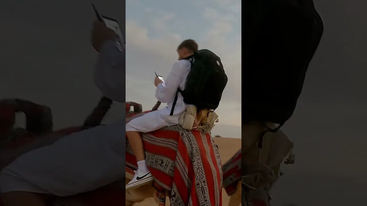 Riding Into battle #shorts #dubai #matrix #sunset #desert