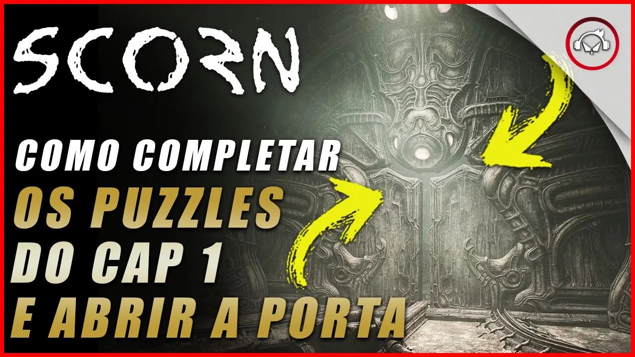 Scorn, Como completar os puzzles do cap 1-1 e abrir a porta Gigante | Super dica