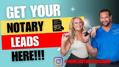 Get More Notary Leads Here! Easy Way To Do More Notary Signing Jobs.
