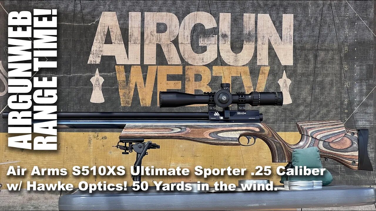 AIRGUN RANGE TIME - Air Arms S510XS Ultimate Sporter, 50 yards in the wind with JSB & H&N