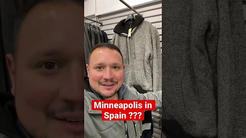 Found a shirt at the store that says Minneapolis in Spain