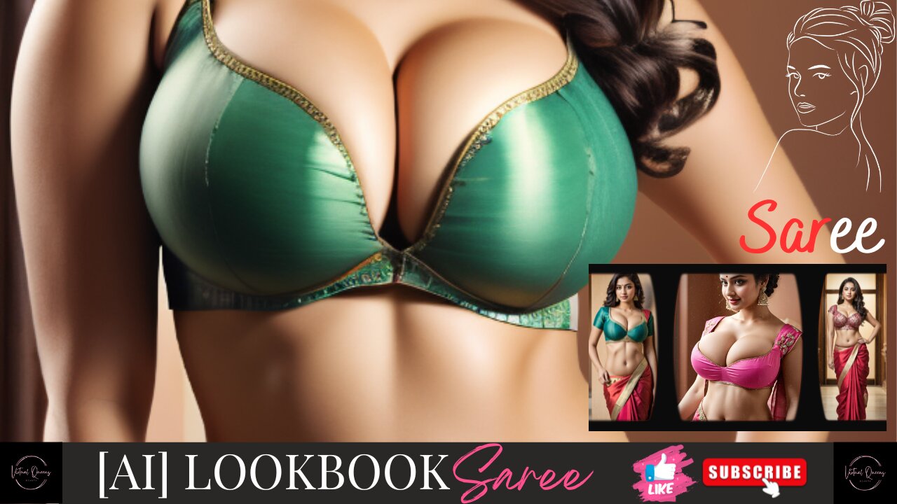 [AI]LOOKBOOK Realistic Saree Woman. Virtual Beauty Queens, Wearing Saree, Hot And Good Looking