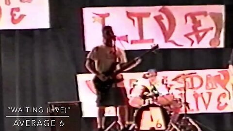 Average 6 #live performing “ #waiting ” by #average6 filmed in #2001 in #reverema