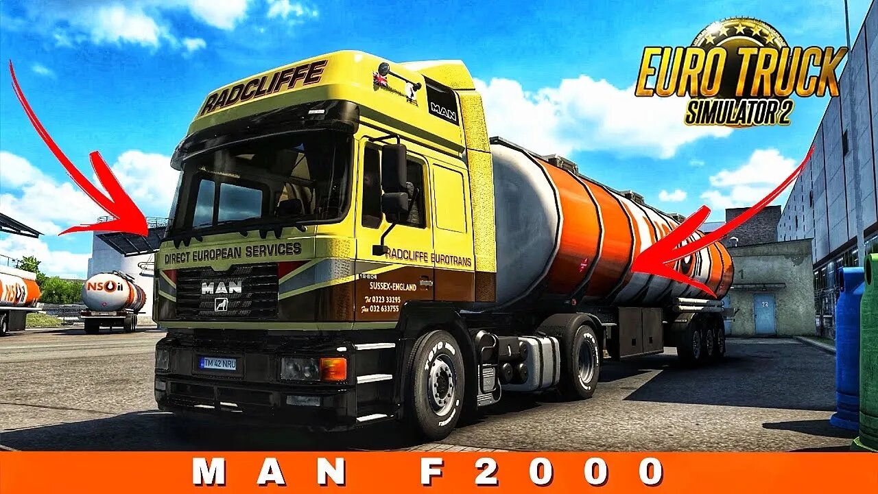 ETS2 | MAN F2000 transporting ADR cargo