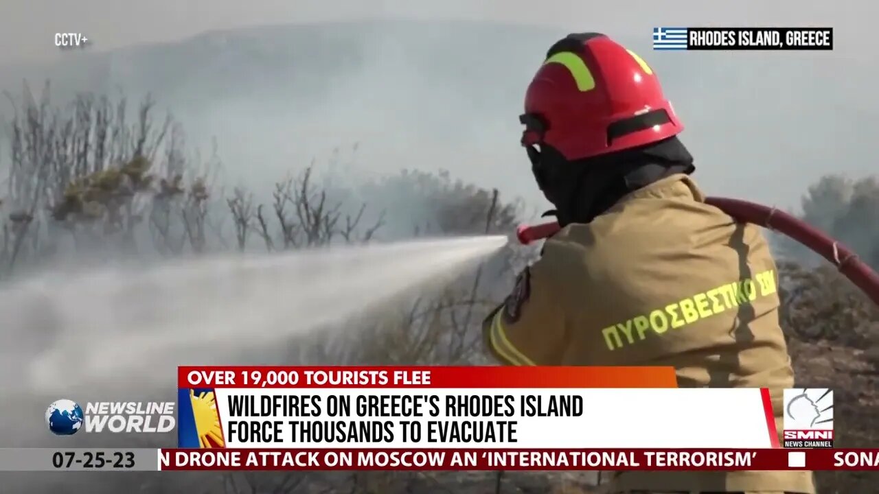 Wildfires on Greece's Rhodes Island force thousands to evacuate