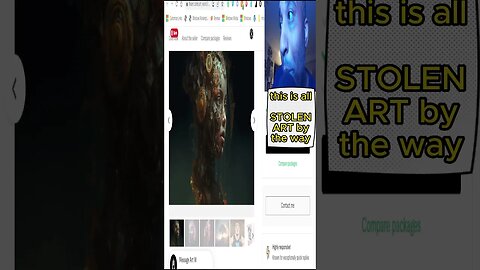 STOLEN AI Art #aiarts #noai #shorts#ohnonono