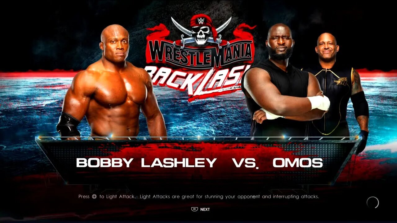 WrestleMania Backlash 2022 Bobby Lashley vs Omos w/ MVP