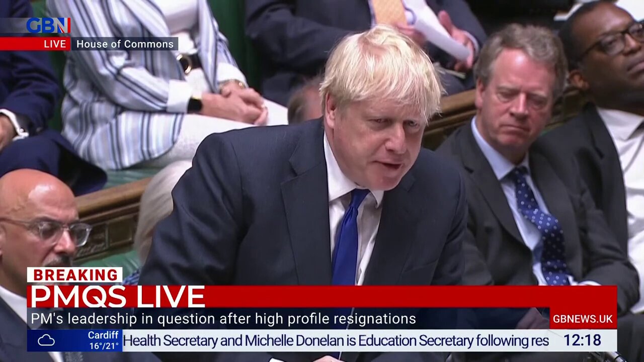 PMQs: Boris Johnson faces MPs questions amid shock resignations Wednesday 6th July