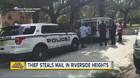 U.S. Postal Service mail truck burglarized in Riverside Heights