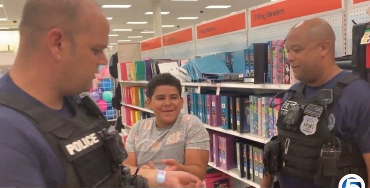 Police help runaway boy get on the right track