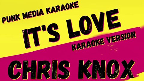 CHRIS KNOX ✴ IT'S LOVE ✴ KARAOKE INSTRUMENTAL ✴ PMK