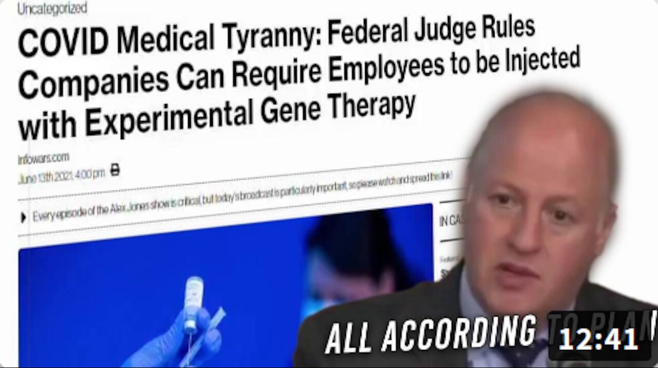 Judicial Tyrant Empowers Medical Martial Law-Alex Jones