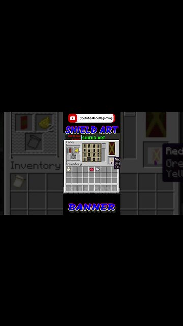 Shield Art Banner - Red | Minecraft