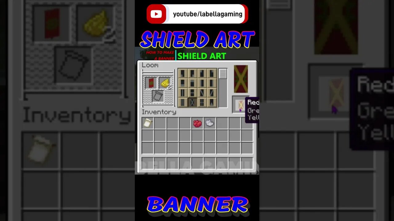 Shield Art Banner - Red | Minecraft