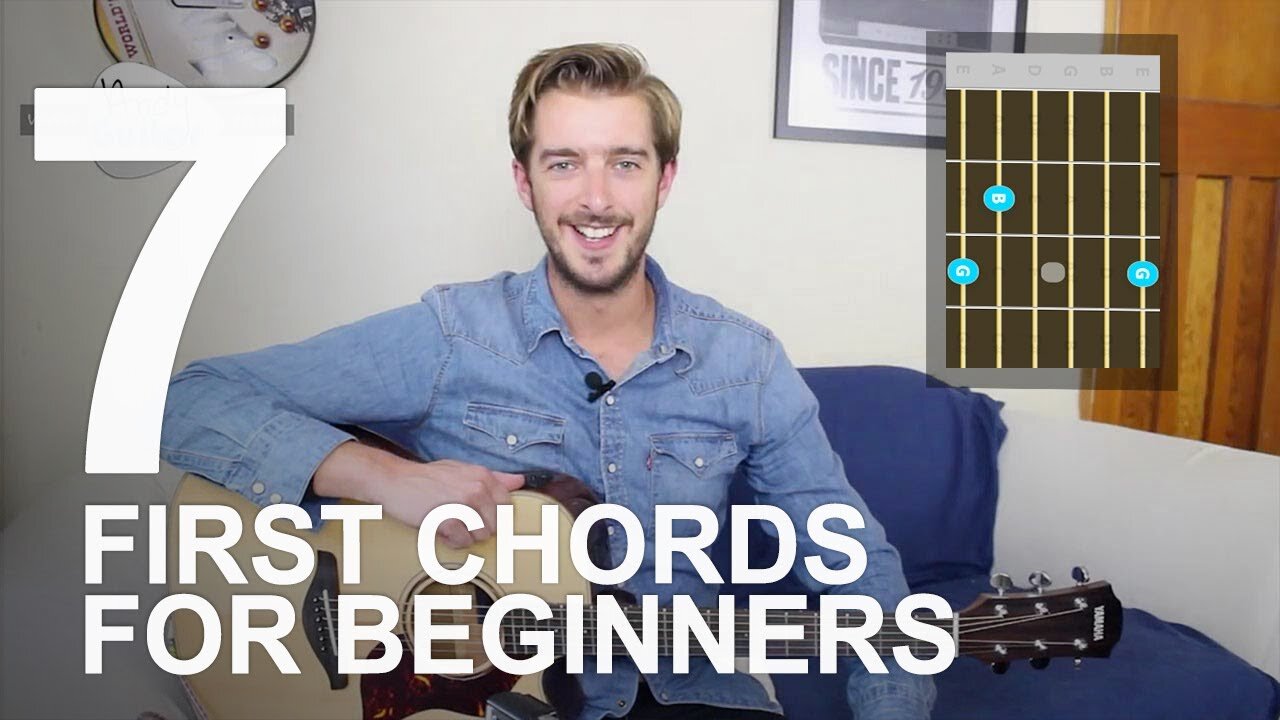 First 7 Chords To Learn on Guitar for a beginner