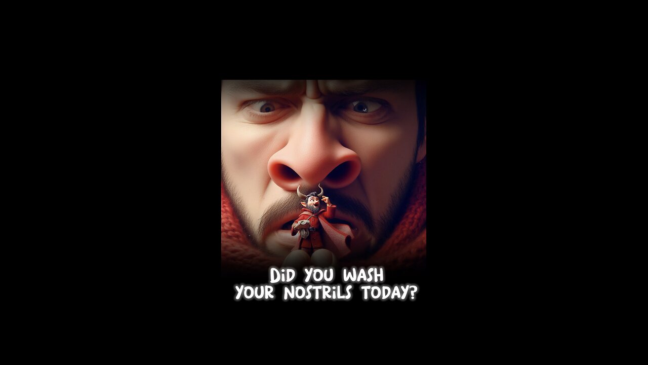 Wash your nose or else