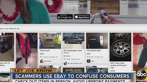 Scammers use eBay to confuse consumers