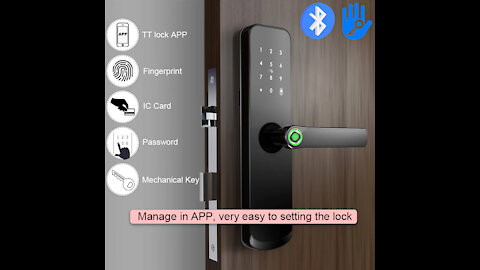 Intelligence Door Lock TTlock APP BT Fingerprint With Mortise Lock