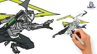 How to Draw Genji Overwatch 2 - Art Tutorial