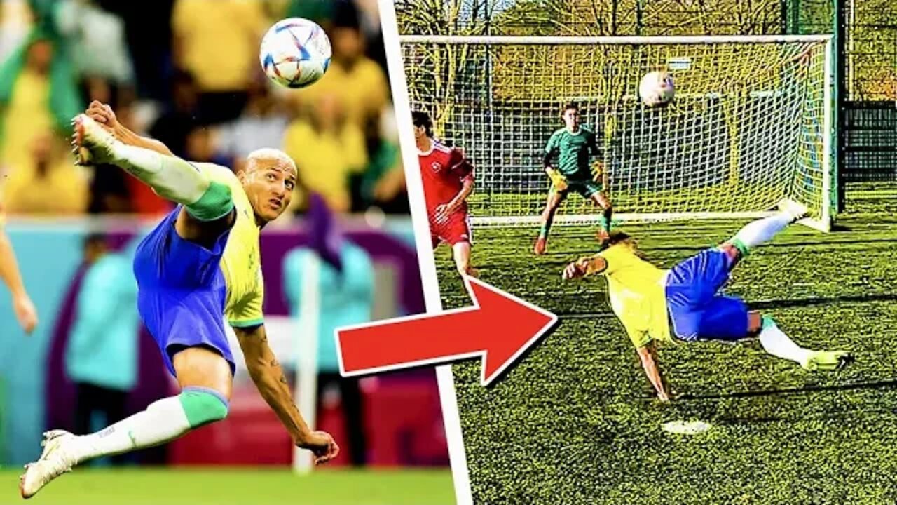 INSANE RICHARLISON WORLD CUP BICYCLE KICK CHALLENGE 🤯🔥