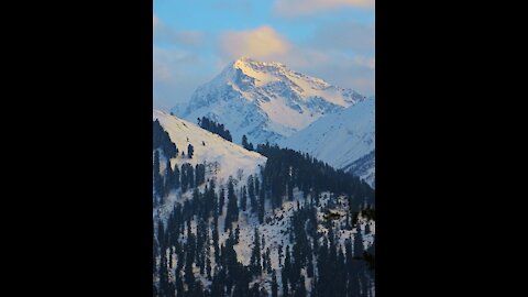 Snow wonderland in India