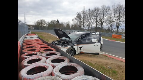 Ford Focus ST crashed on the Nordschleife