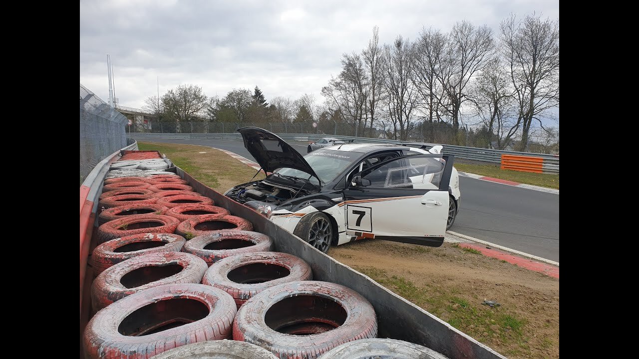Ford Focus ST crashed on the Nordschleife