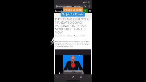 Putin say no to vaccine mandates