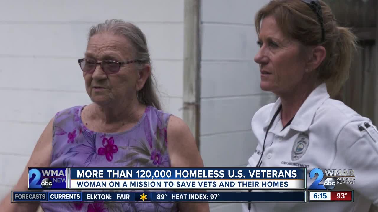 Woman on a mission to save veterans and their homes