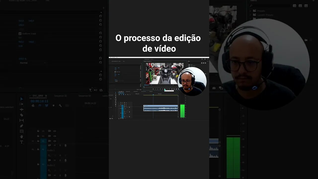 O processo da edição de vídeo | #videogram #video #videos #videoshoot 🎥