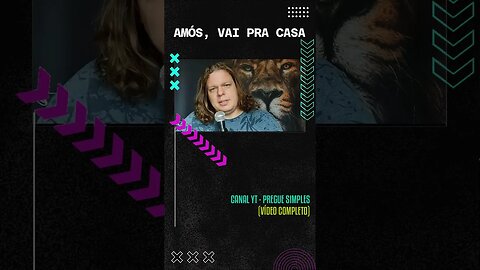 #short Amós, vai pra casa | Pregue Simples - Lucas Herculiani