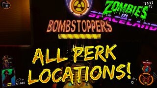 All Perk Locations: ZOMBIES IN SPACELAND - Juggernog, PHD Flopper, Double Tap & MORE! (IW Zombies)