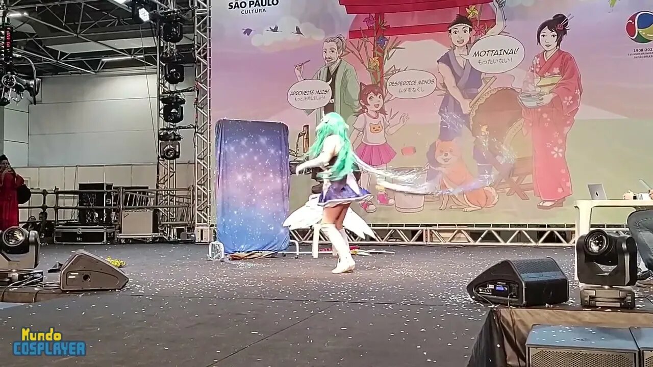 Apresentação Cosplay de Soraka Star Guardian do jogo League of Legends no Festival do Japão 2023!