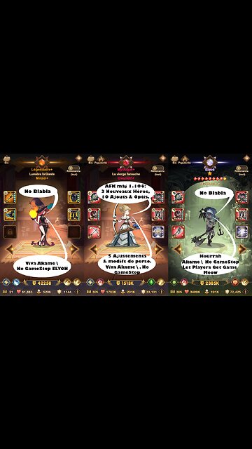 AFK Arena Txt MAJ 1.104 musique no blabla