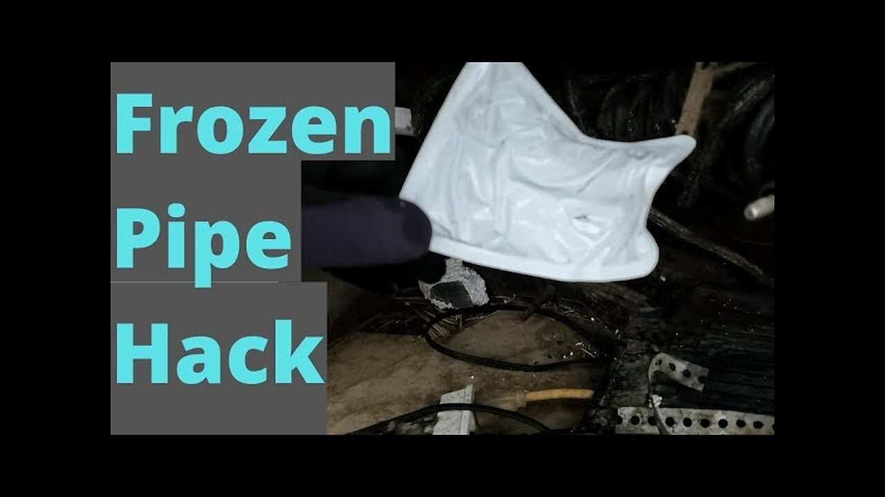 Thawing waste water pipes in an unusual way
