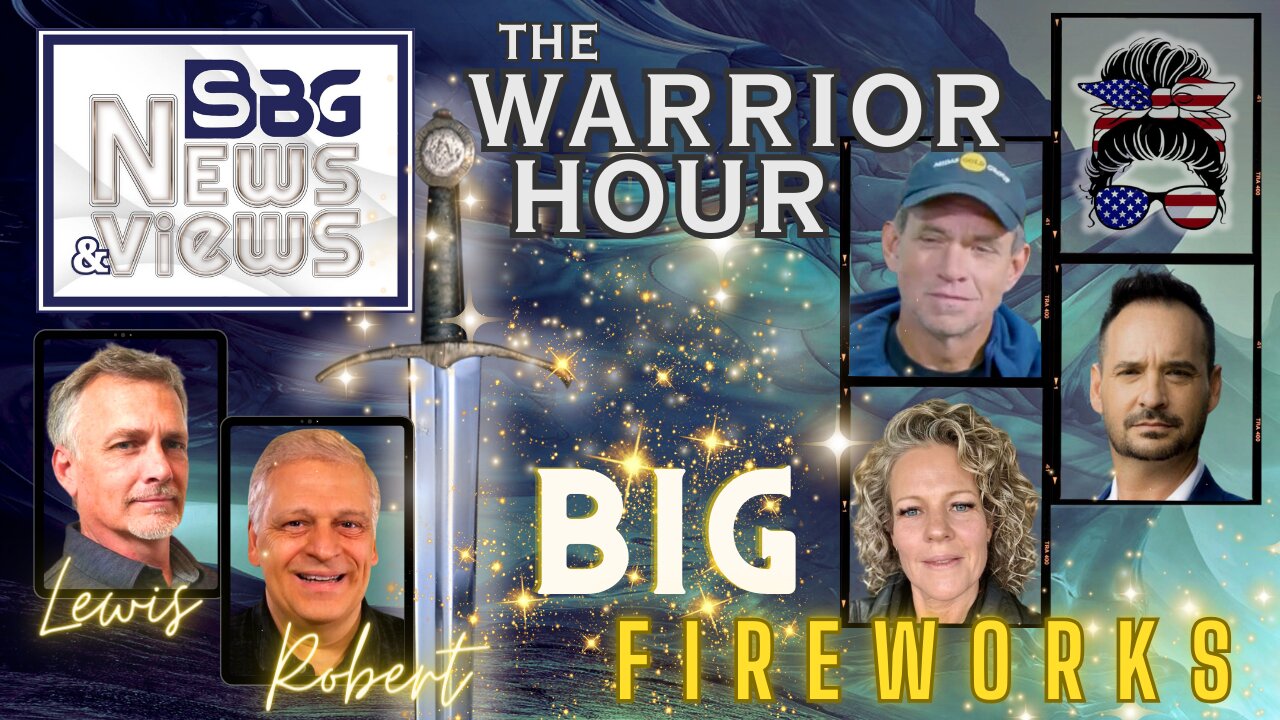 The Warrior Hour: BIG FIREWORKS! Lezley Shepherd, Keith Blandford, Capt Jackson & Christine Geiger