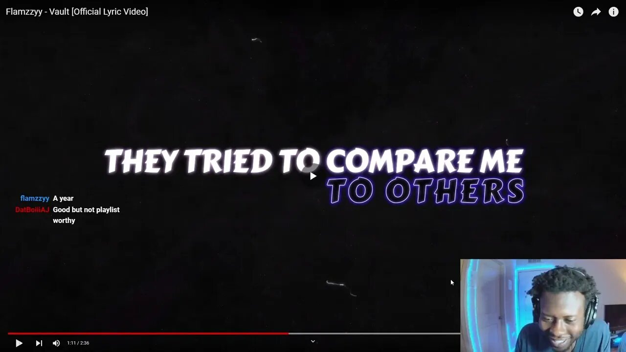 Flamzzyy- Vault Official Lyric Video Reaction