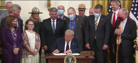 President Trump signs the Great American Outdoors Act