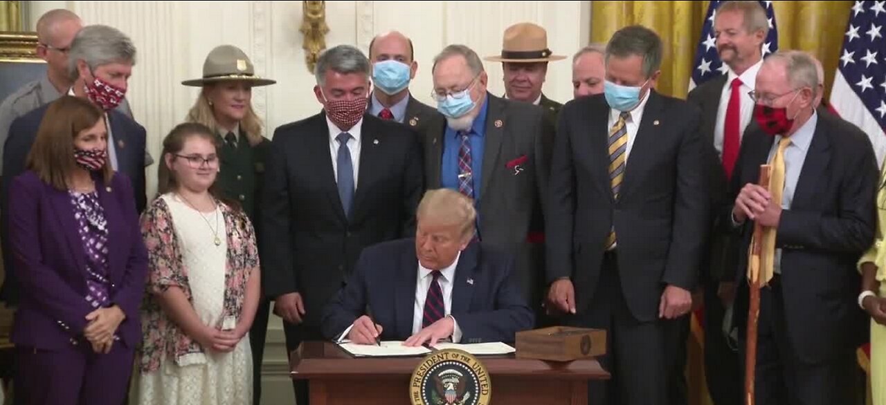 President Trump signs the Great American Outdoors Act