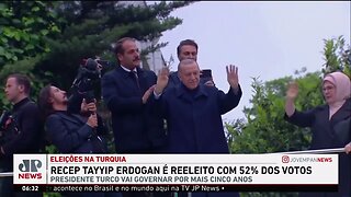 Erdogan é reeleito na Turquia com 52% dos votos no segundo turno