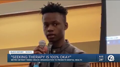 A Michigan teen is on a mission to educate his peers about mental health